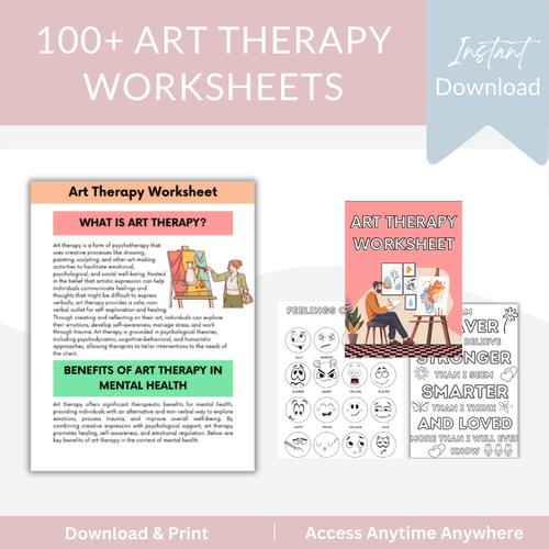 100+ Art Therapy Worksheets