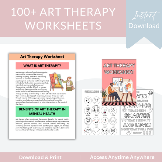 100+ Art Therapy Worksheets