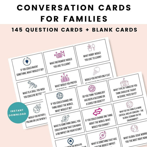 Family Conversation starter Cards