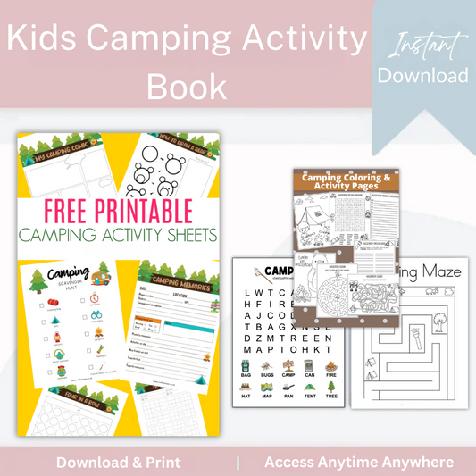 Kids Camping Activity Book