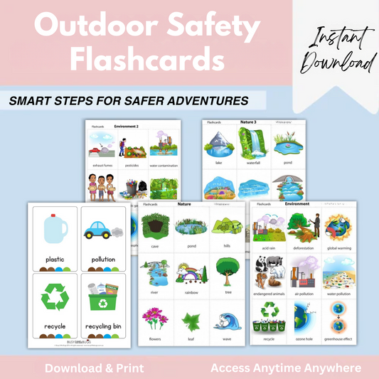 Outdoor Safety Flashcards for Kids