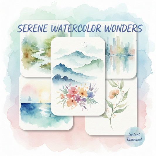 Serene Watercolor Wonders