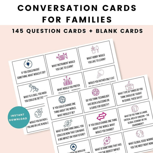 Family Conversation starter Cards
